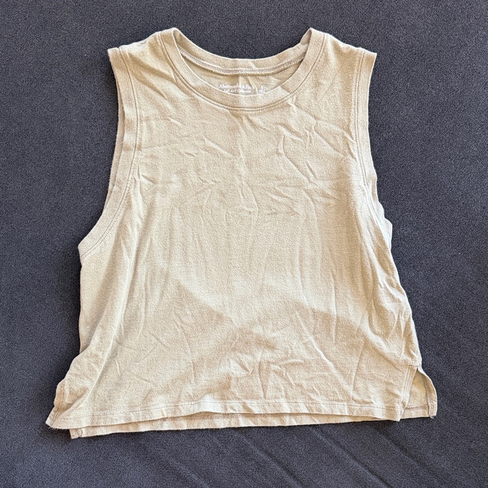 Abercrombie Green Crop Tank